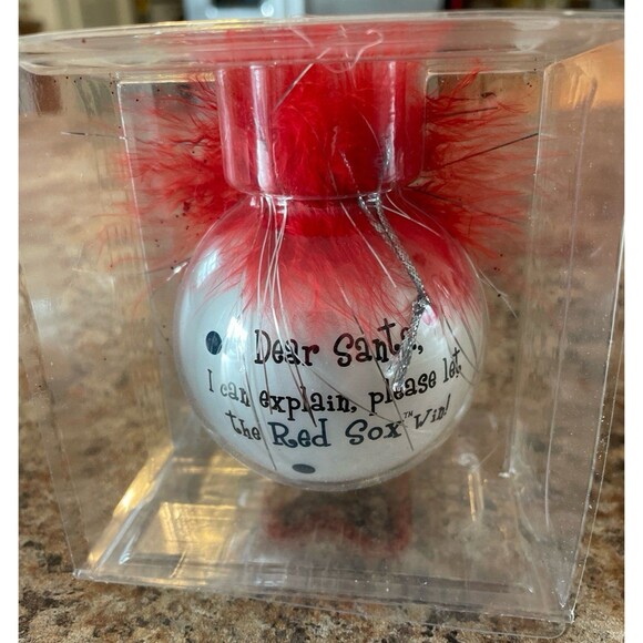 Set of 3 *NEW* Boston Red Sox Christmas Bulbs - Picture 2 of 4